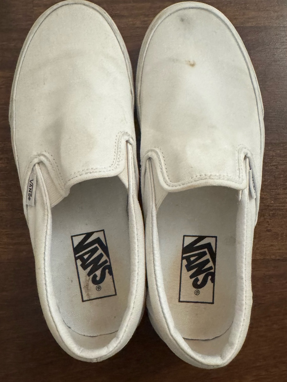 Vans Slip-On Canvas Loafers in -White
